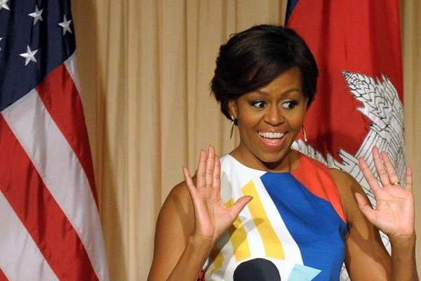 US First Lady Michelle Obama. PHOTO | TANG CHHIN SOTHY | AFP